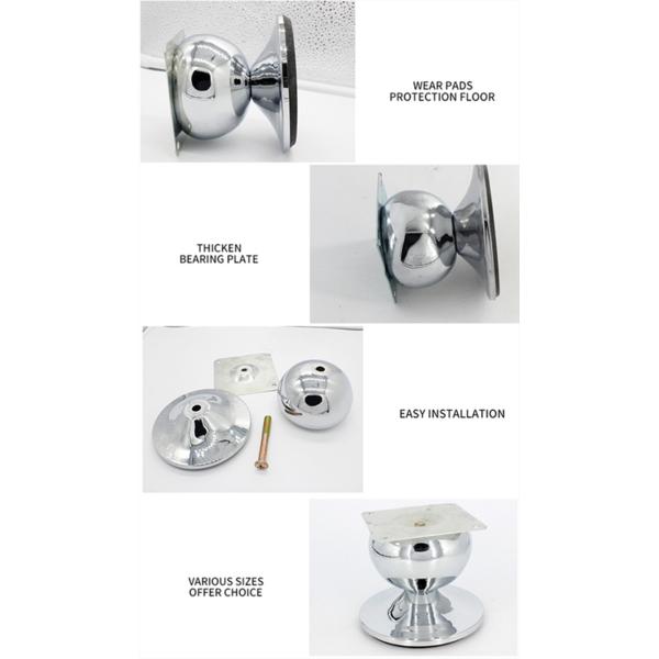 Furniture Decorative Sofa Feet Replacement , H70mm Metal Furniture Legs