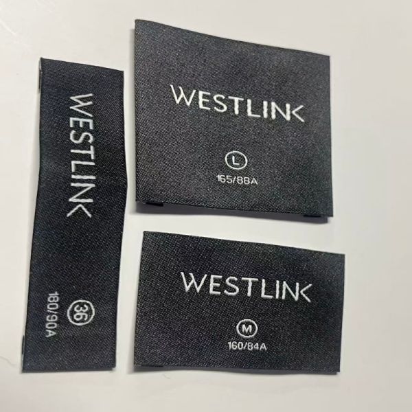 Woven Custom Garment Tags including Woven Logo ideal for garment labeling apparel branding and textile branding solutions