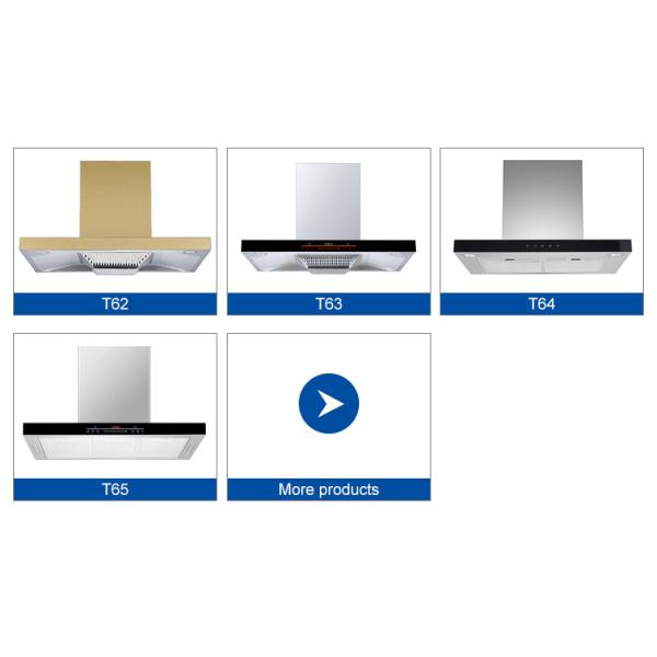 Touch Switch Kitchen Electric Modern Stylish Extractor T Shape Cooker Hood Range Hoods