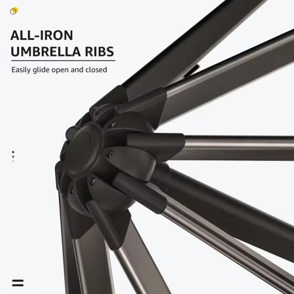 Terrace Garden Big Sun Umbrellas Round and San-2 Design for Outdoor Protection