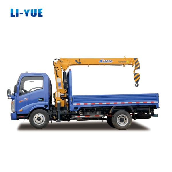 Construction Mounted 5 Ton Hydraulic Crane With Rated Loading Capacity 5000kg