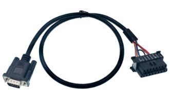 16PIN OBD Cable OBDII J1962 Male Connector to Open Plug Wire OBD Diagnostic Extension Cable 150g Voltage 12V/24V 12V/24V