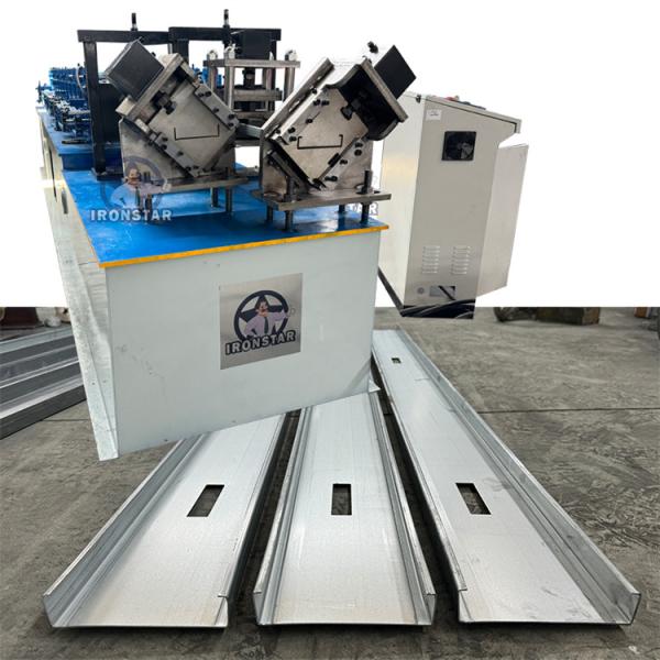 “2 In 1 6 Inch C Stud & U Track Roll Forming Machine PLC Quick Size Change C