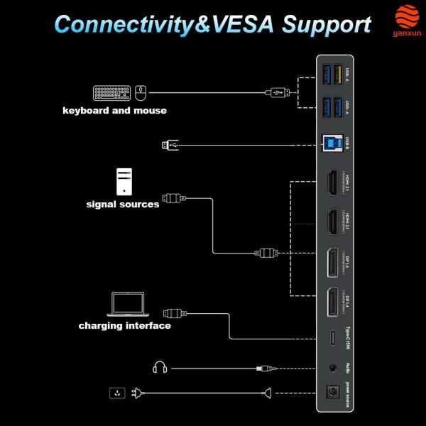 Custom Logo 34 Inches Flat Ultrawide Monitor 144Hz 165Hz 180Hz For Work And Gaming