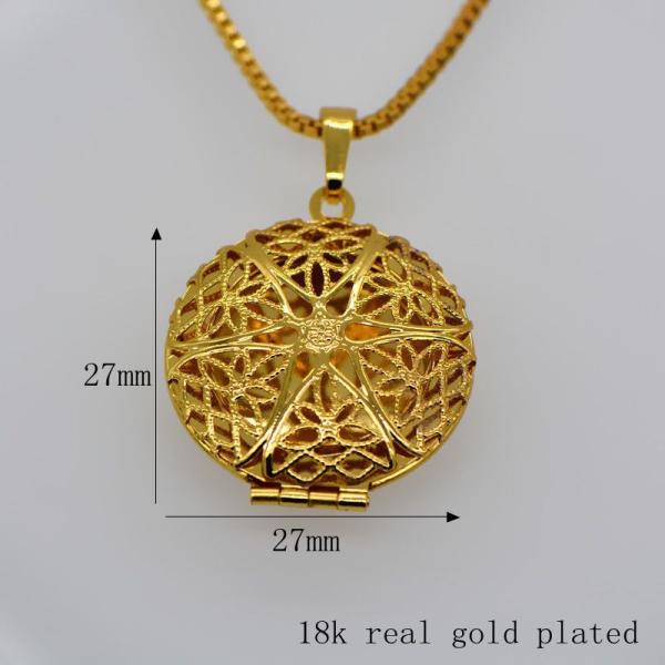 Locket Pendants jewelry New Vintage Little stars round Pendants jewelry 18k gold plating