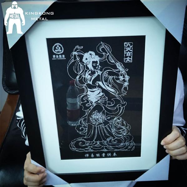 Домашнее искусство рамки металла украшения, алюминиевая стальная латунная рамка фото металла