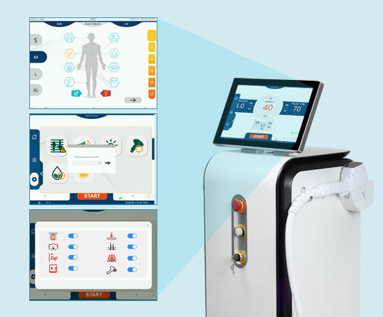 Three Wavelength Diode Laser Hair Removal Machine 755 808 1064nm With Ice Cooling Smart Handle