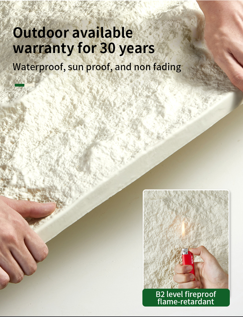 Waterproof PU Foam Faux Stone Polyurethane Artificial PU Stone Wall Panel Culture PU Stone Wall Panel