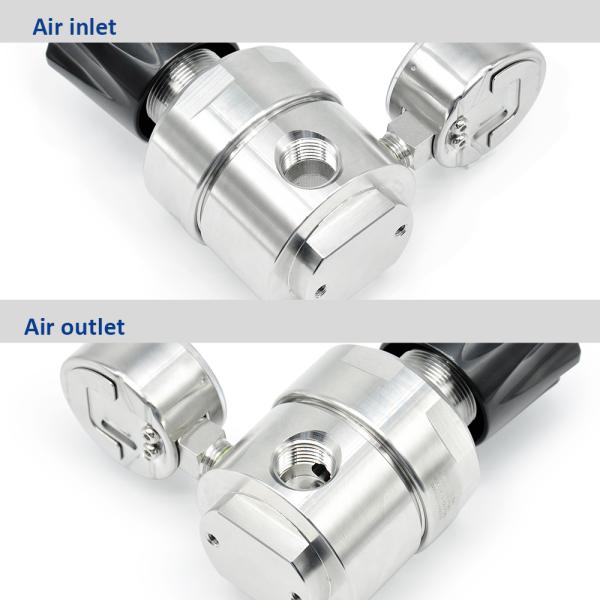 Регулятор давления газа СО2 одиночный датчик одноступенчатый регулятор давления из нержавеющей стали 316