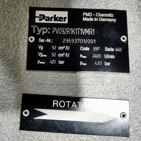 PV Series Parker Axial Piston Pump Series PV Hydraulic Pump for Sale 24v Motor Truckraft Parker PV140