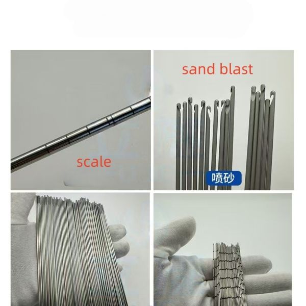 Customized Sandblasting Of 304 Stainless Steel Cannula Puncture Needle Scale
