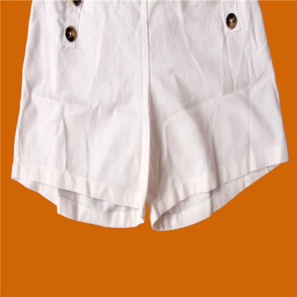 30% Cotton Ladies White Shorts