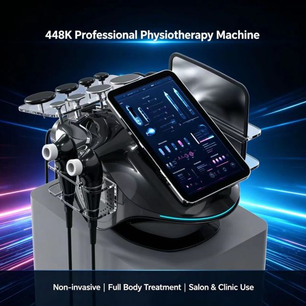 Hazeon Tecar Therapy Machine 448KHz CET RET Tecar Device for Recovery Physical Therapy Physiotherapy Pain Management