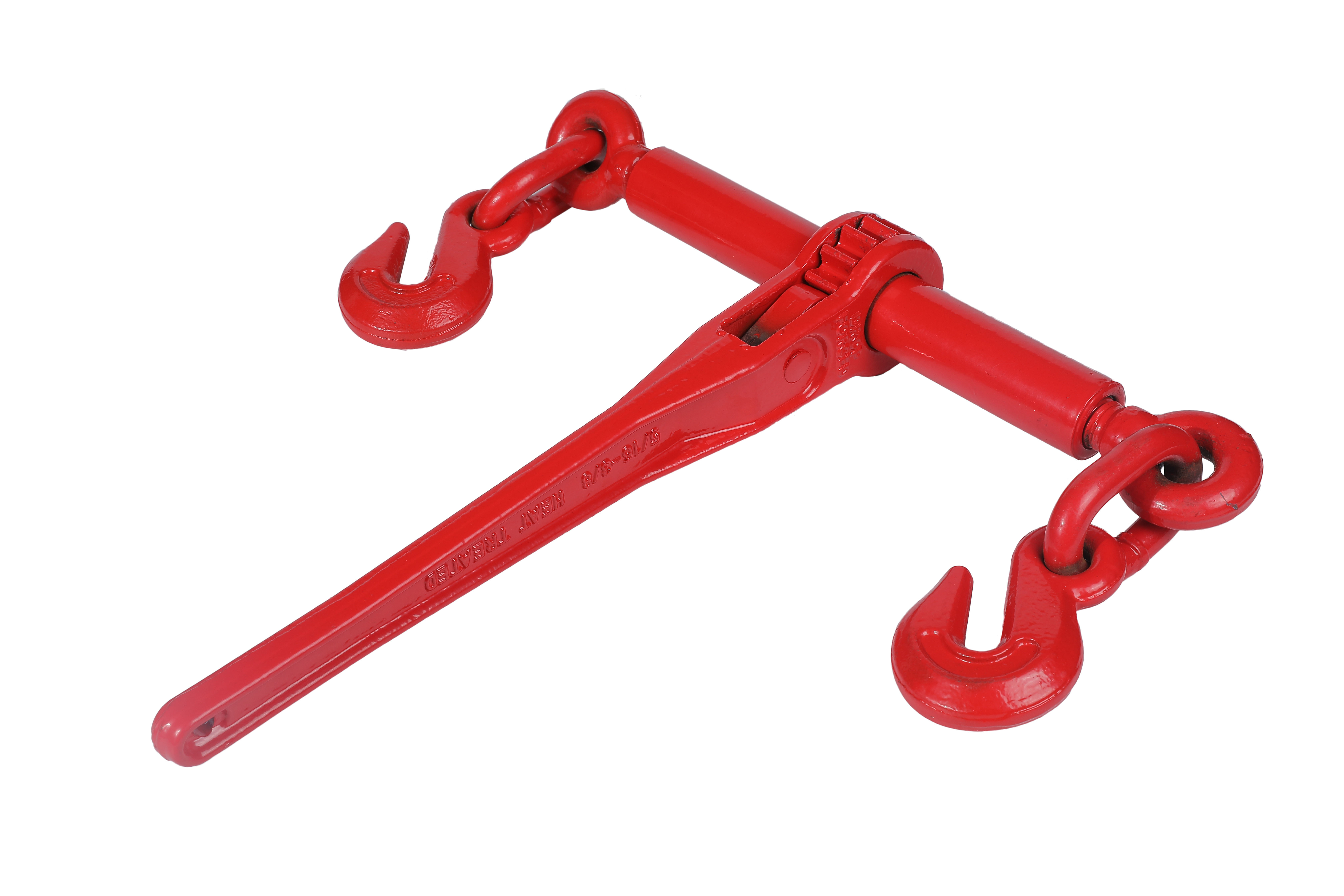 5/16 - 3/8 Ratchet Type Load Binder Allollyed Steel Heavy Duty Load Binders With G80 Chains