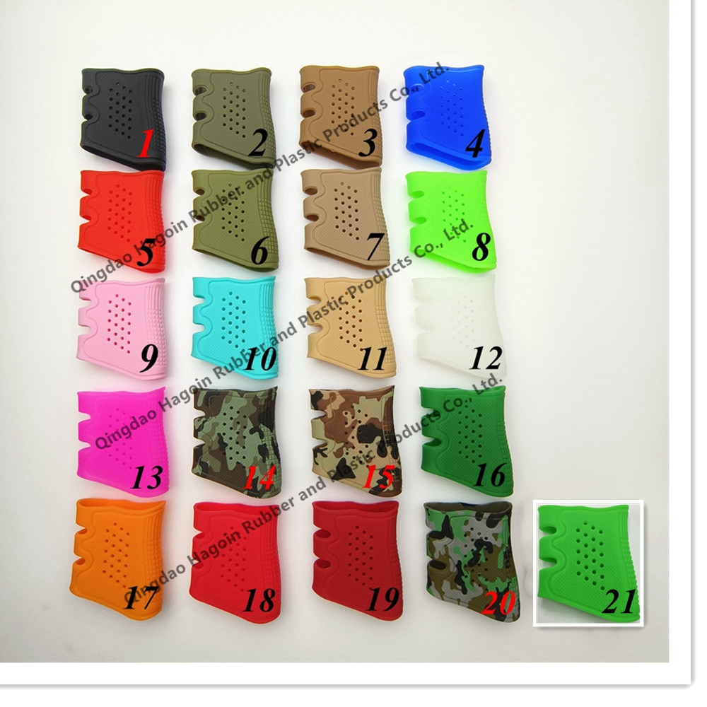 Anti Slip Silicone Rubber Grip 10 Pcs Washable Rubber Handle Sleeve
