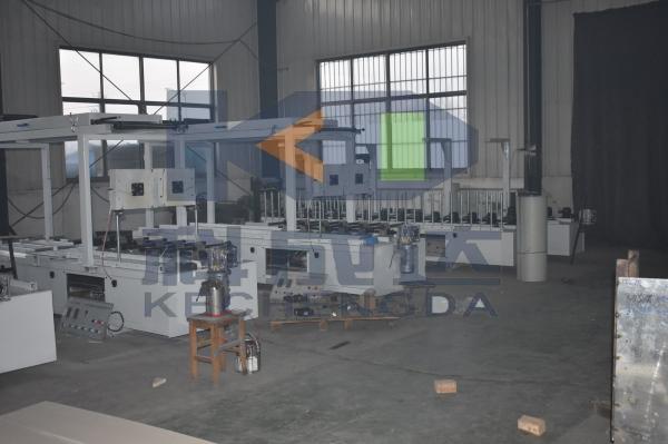 Door frame line wrapping machine