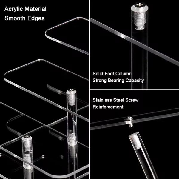 Wholesale Acrylic Sunglasses Display Stand Eyeglasses Showing Rack  3-layer POS Display Rack