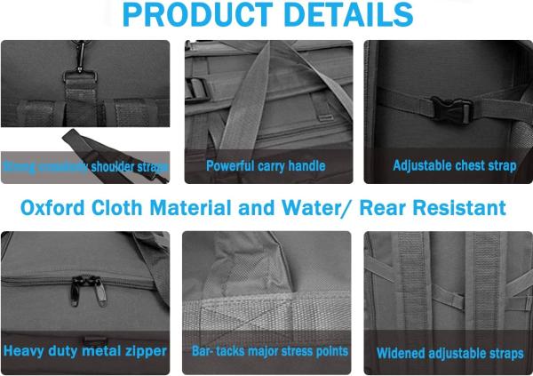 OEM Large Military Tactical Bag Waterproof Duffel Bag For Camping Sports