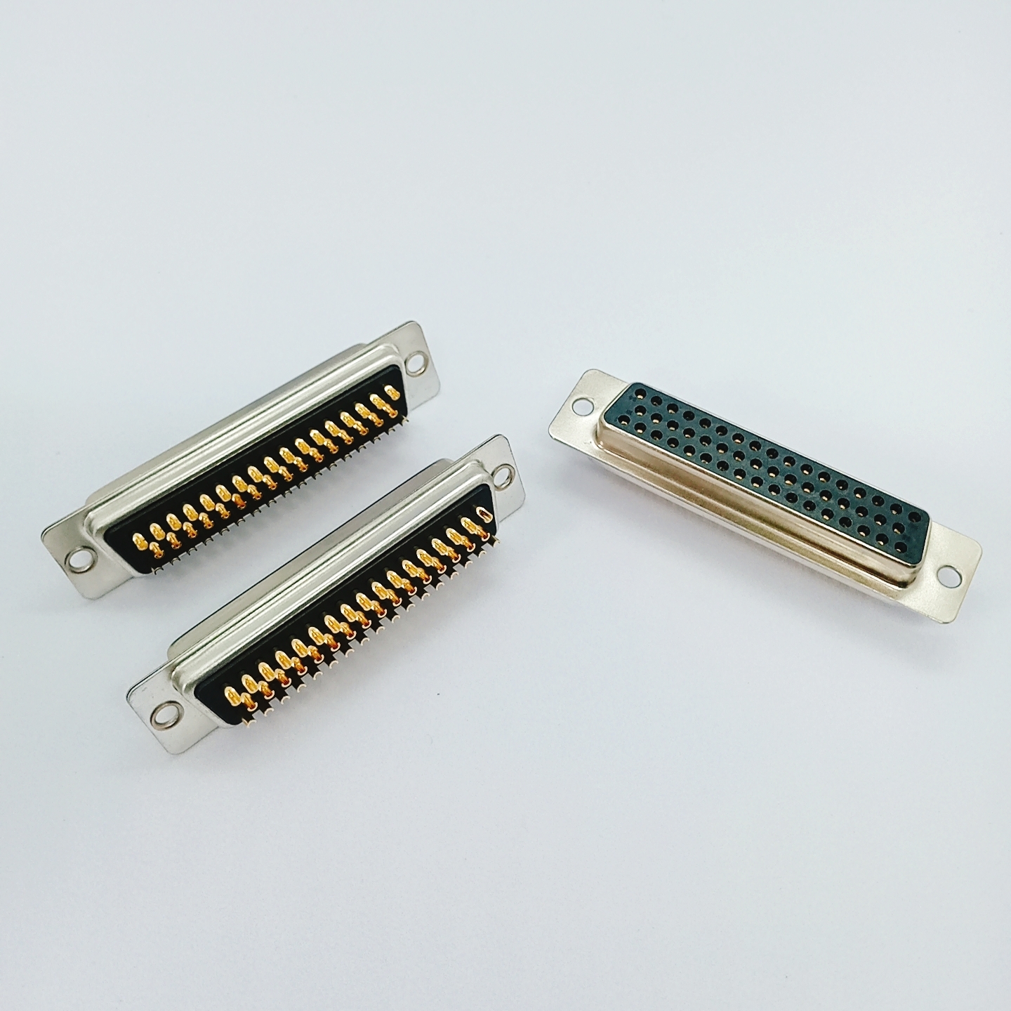 DB50 D-Sub 50Pin Female Receptacle Solder-Cup Socket Connector With 4-40 Jackscrew
