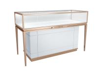 Metal Stainless Steel Jewelry Store Showcases Jewelry Display Furniture Customized Size