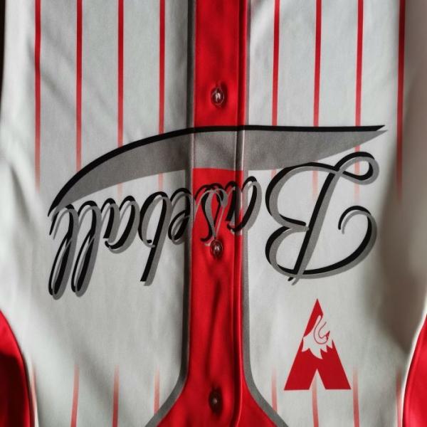 Full Button Front Custom Baseball Shirts , 300gsm Mens Baseball Clothes