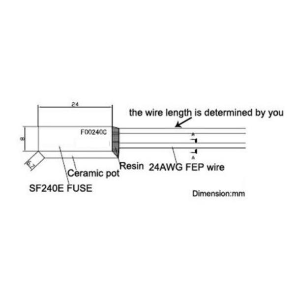 Керамический термальный восходящий поток теплого воздуха выключения сплавляет F00240C 10A 250V 240C для утюга раскручивателя волос завивая