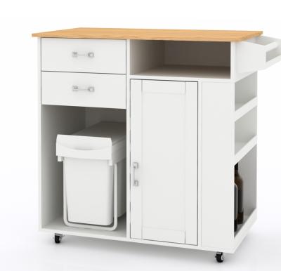 Movable Kitchen Island On Wheels Wood / Granite / Marble Countertop