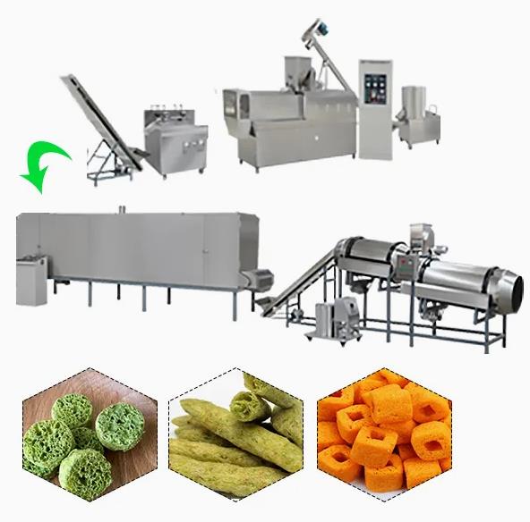 SS304 Corn Chips Making Machine / Puff Extruder Machine 2150 * 1500 * 2300