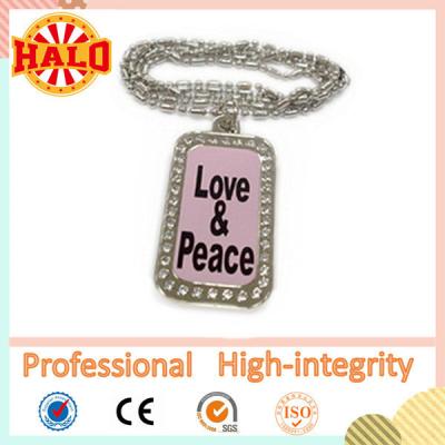Customized LED dog tag necklace for kids with your own design