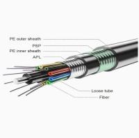 Instalación de cable de fibra de enterramiento directo de aleación de aluminio cable blindado GYTA53