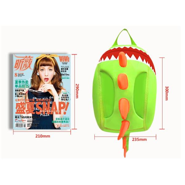 Dinosaur Kids Waterproof Backpack , Eco - Friendly Toddler Character Backpacks