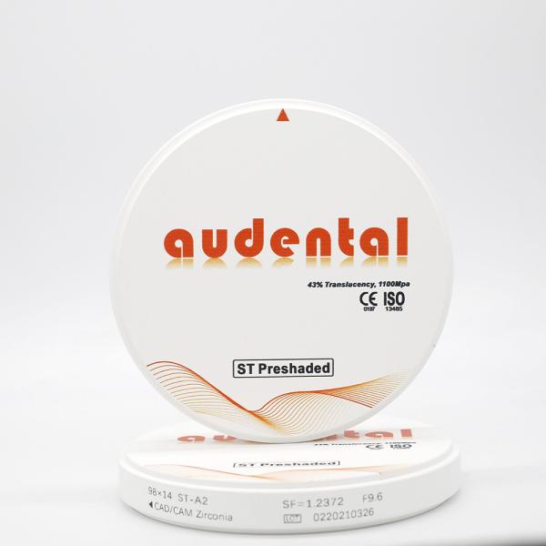 Bloco de zircônia pré-sombreado ST Dental CAD CAM Vita14 FDA