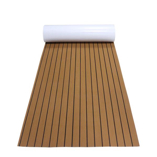 98in X 47in Eva Faux Synthetic Teak Deck  L240cm Laminated Flooring