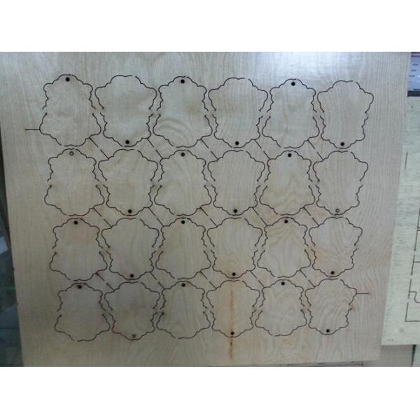 High hardness density board CO2 laser cutting machine with laser power 1500W