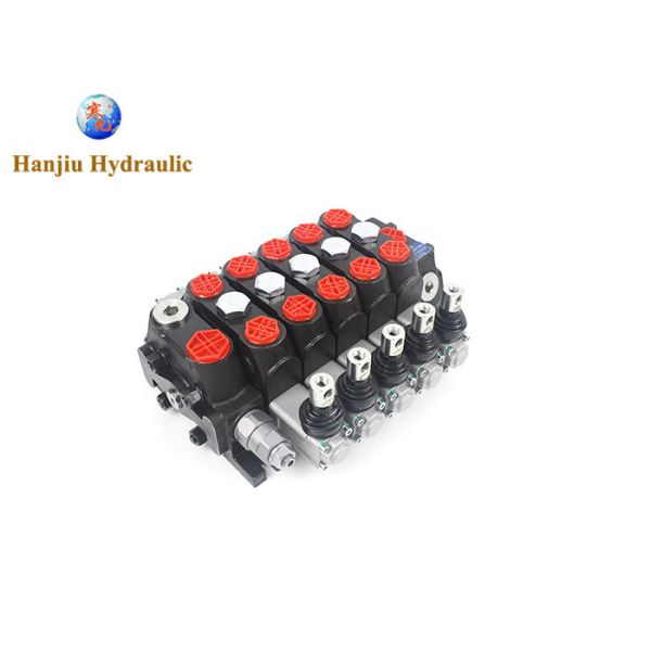 Hand Control Valve DCV100,hydraulic Directional Control Valve 26.5 GPM, 5Spools manual control