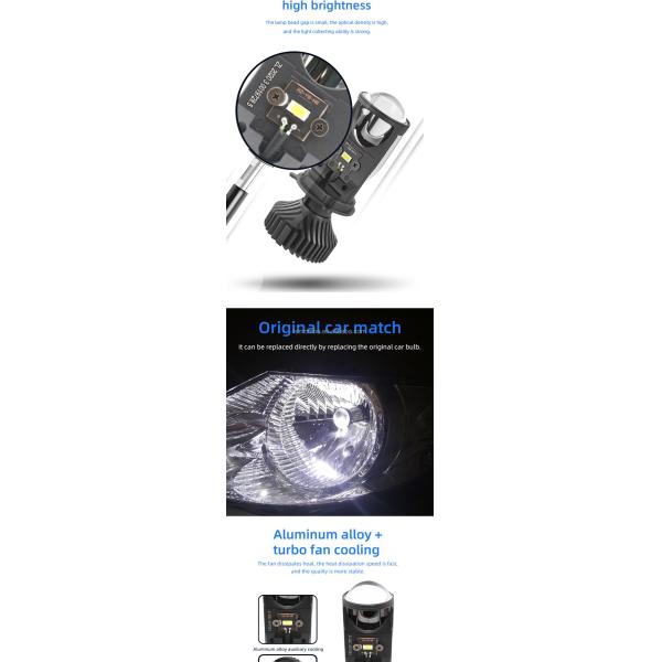 Car Headlights H4  YD6 6000K Motorcycle LED Headlight Car headlamp front fog lamp  Modified LED bulb 12V