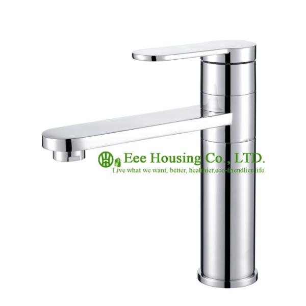 brass single-hole basin mixer,bathroom faucet,chrome finished,bathroom accessories