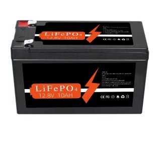 12V 10Ah 128Wh LiFePO4 Deep Cycle Lithium Battery for Energy Storage and RV Applications