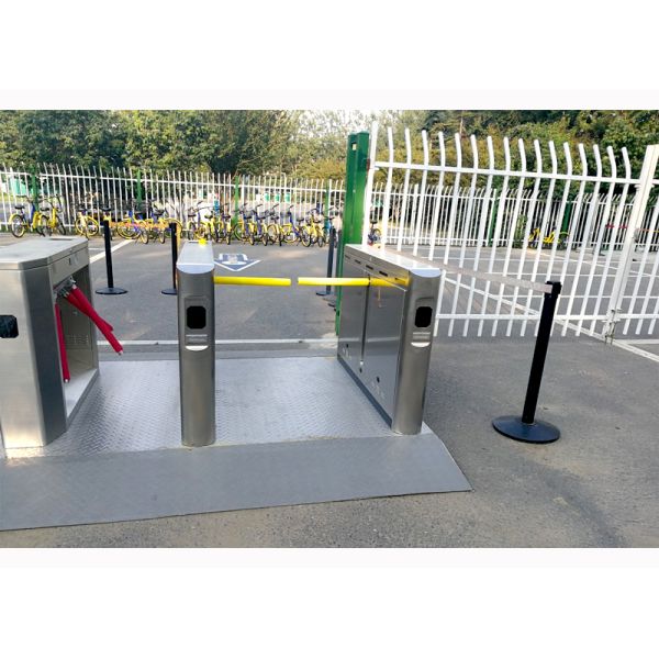 Turnstile Tripod Gate Entrance Curved Single Wing Pedestrian Access Control System