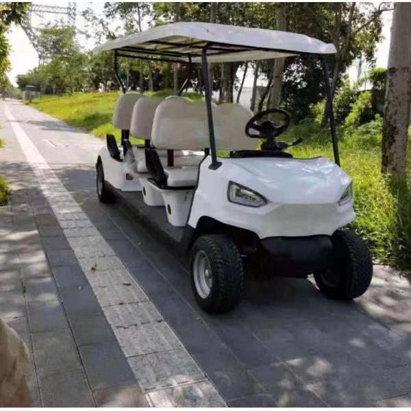 72V 5KW AC System 12 Inch Tire Electric Golf Buggy 6 passenger Lifted Golf Cart