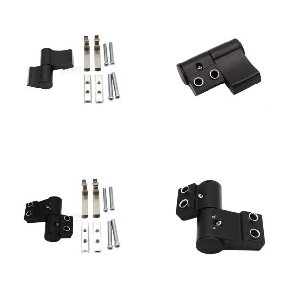 Moderno estilo 3D puerta de aluminio bisagras giratorias de trabajo pesado ajustable para el hogar comercial