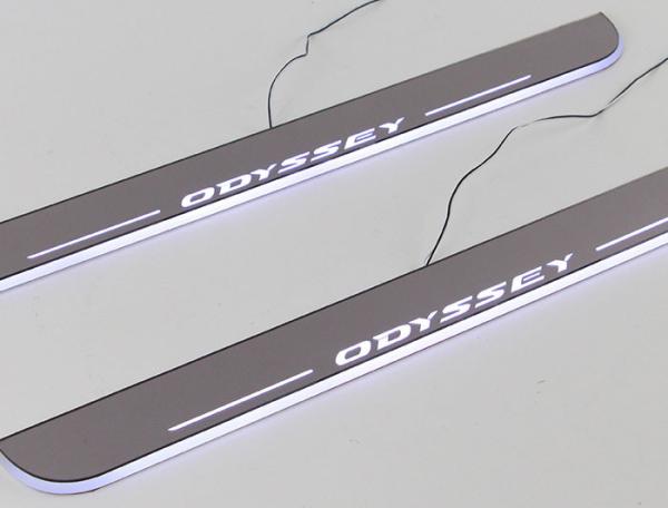 Honda Odyssey LED lights Moving Door Scuff car Sill Plate Side Step Pedal