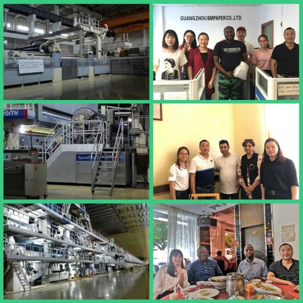 Бумага с покрытием 50гсм ПЭ белой и коричневой бумаги пластиковая к материалу коробки еды 350гсм