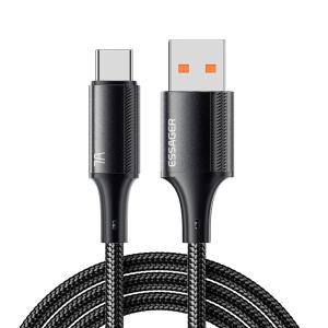 ESSAGER ES-X45 Series 100W Data Cable Charging Cable USB C to USB A