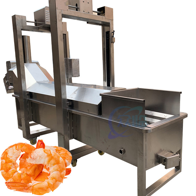 Industrial Shrimp Cooking Machine Durable 3.7KW Seafood Processing Line