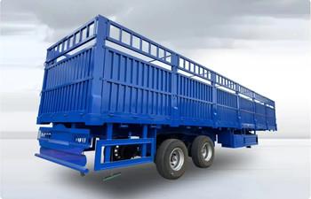 High-Performance Fence Semi Trailer For Secure Transport Of Livestock Animals And Heavy Load