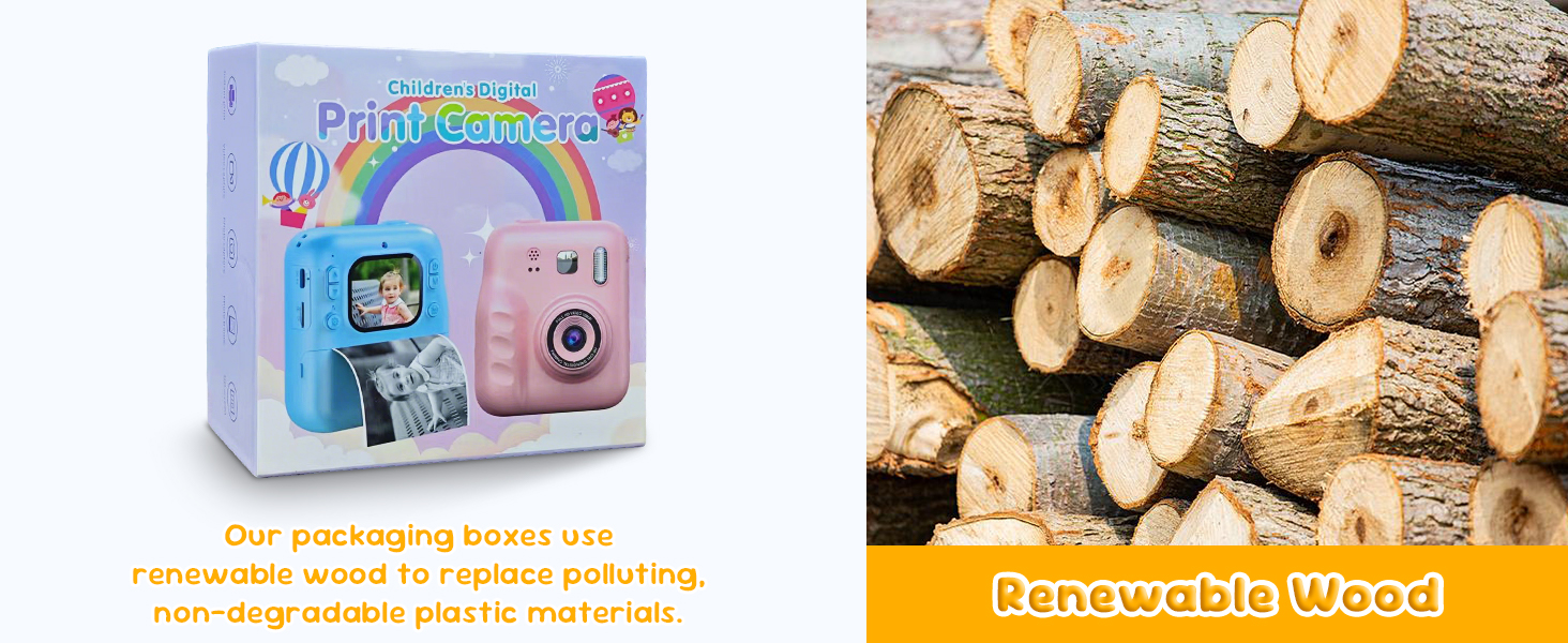 Hot Selling Kids Instant Print Camera 1080P HD with 32GB SD Card & 4 Paper Rolls for Christmas & Birthday Gifts Ages 3-12 (Blue)