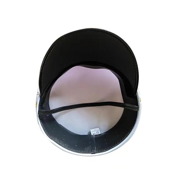 Sombrero clásico de piloto de aviación naval de borde ancho blanco