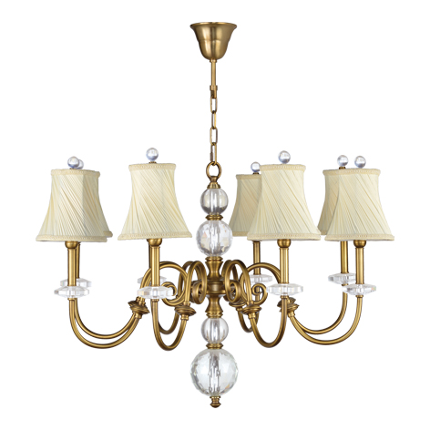 Brass candelabra chandelier for Indoor home Lighting Fixtures (WH-PC-27)