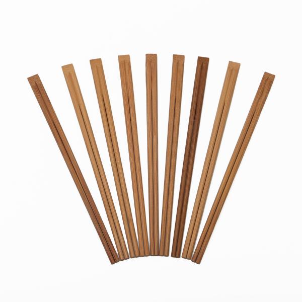Brown Or Carbonized Color Bamboo Chopsticks 21cm/24cm 4.8mm-5.0mm